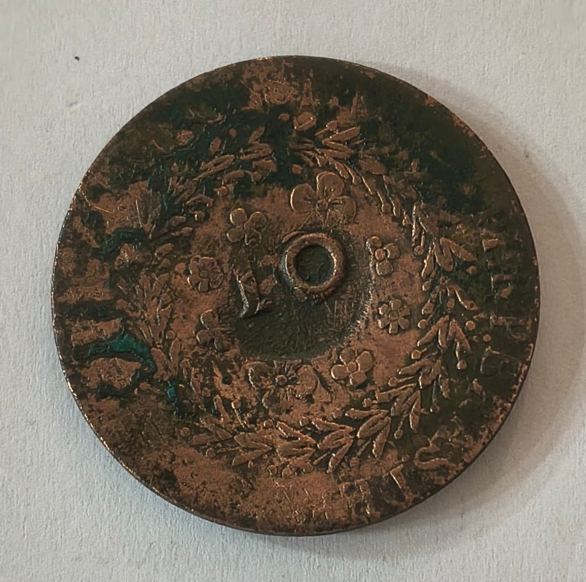 C713 - 40 REIS 1828C CAR. CABANO DE 10 - BC.