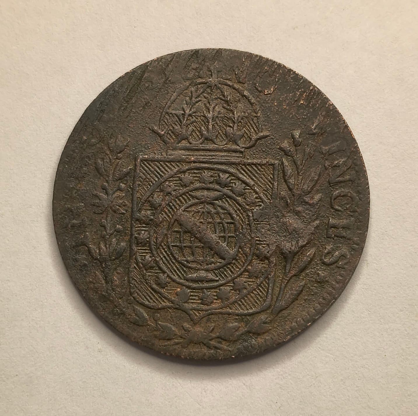 C713 - 40 REIS 1828C CARIMBO DE 10 CABANO - BC/MBC. - Imagem 2