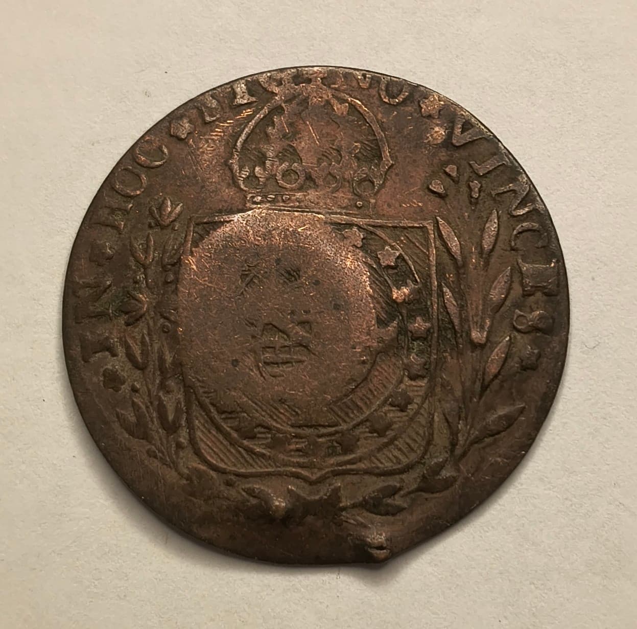 C713 - 40 REIS 1828C CARIMBO GERAL DE 10 - BC. - Imagem 2