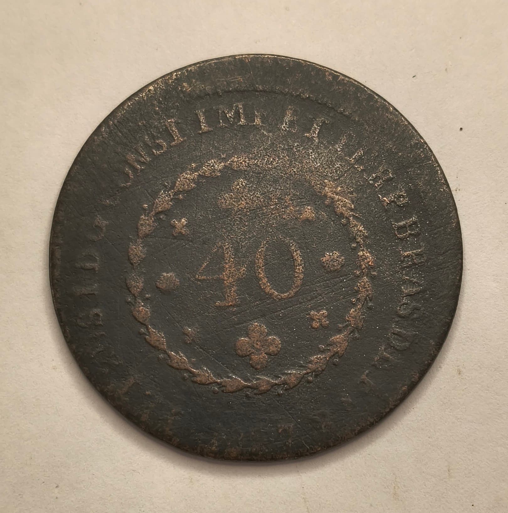 C599 - 40 REIS 1827R - BC/MBC.