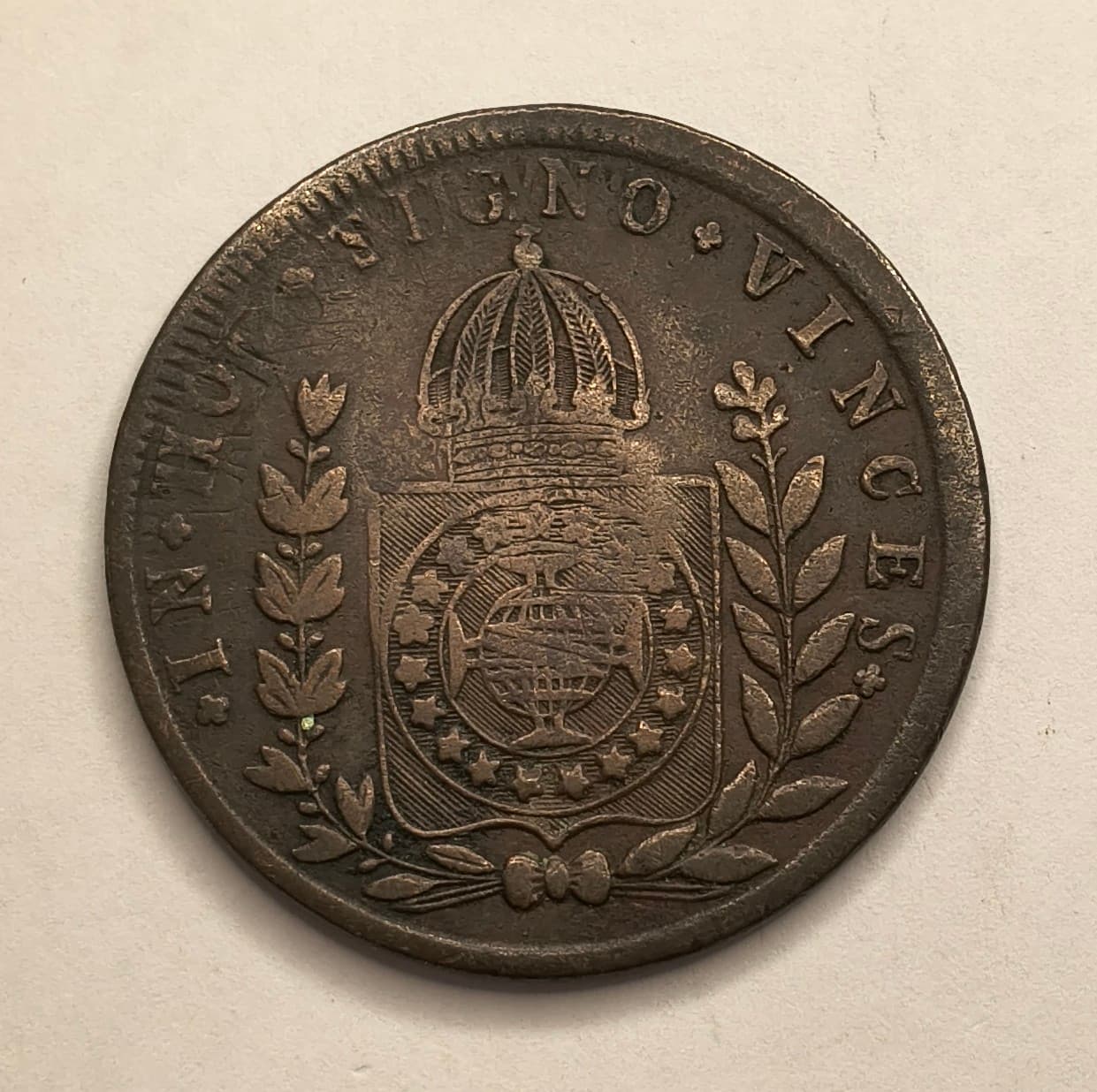 C612 - 40 REIS 1831R CARIMBO GERAL DE 20 - MBC. - Imagem 2