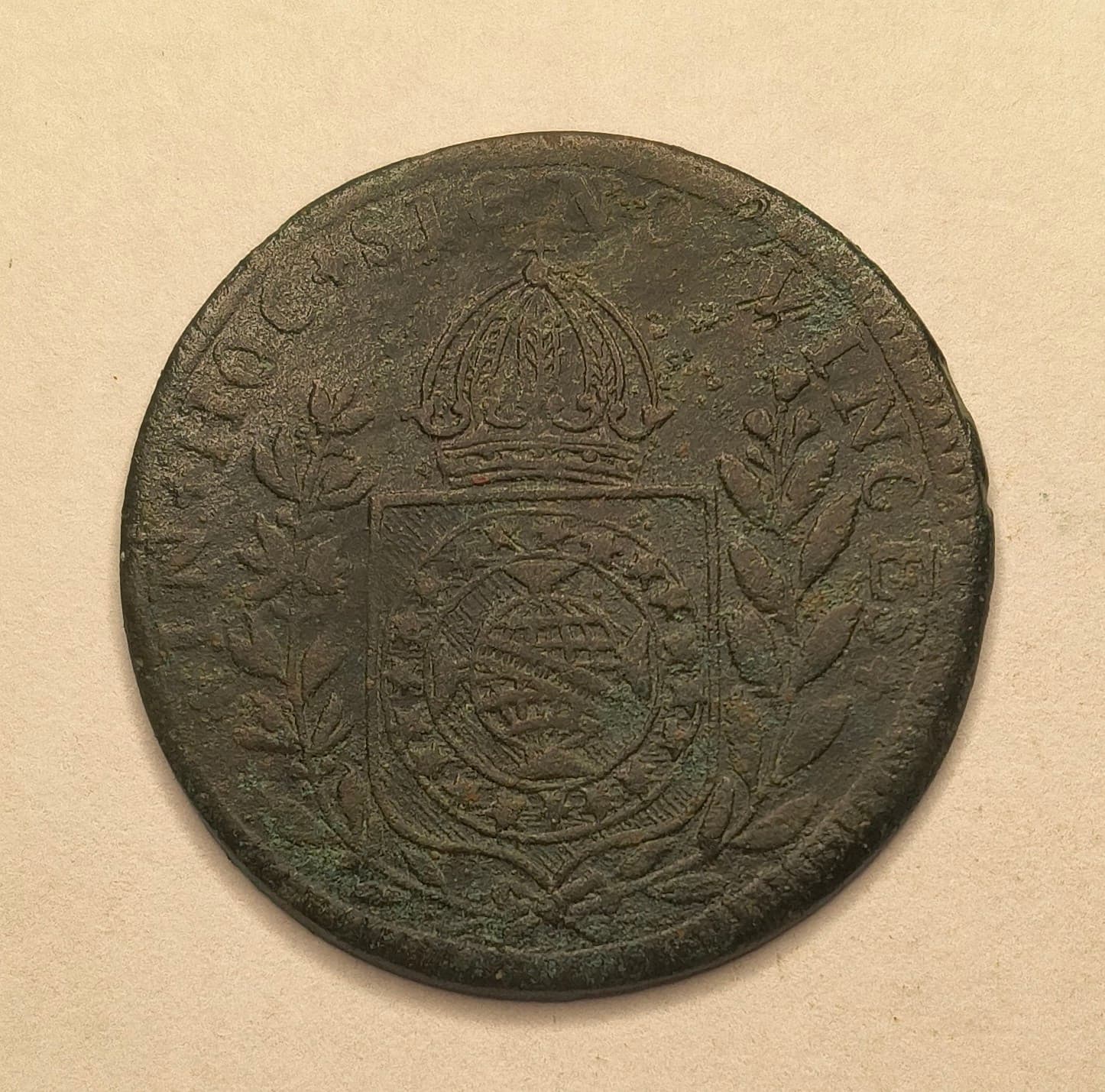 C585 - 20 REIS 1829 RIO - BC/MBC. - Imagem 2