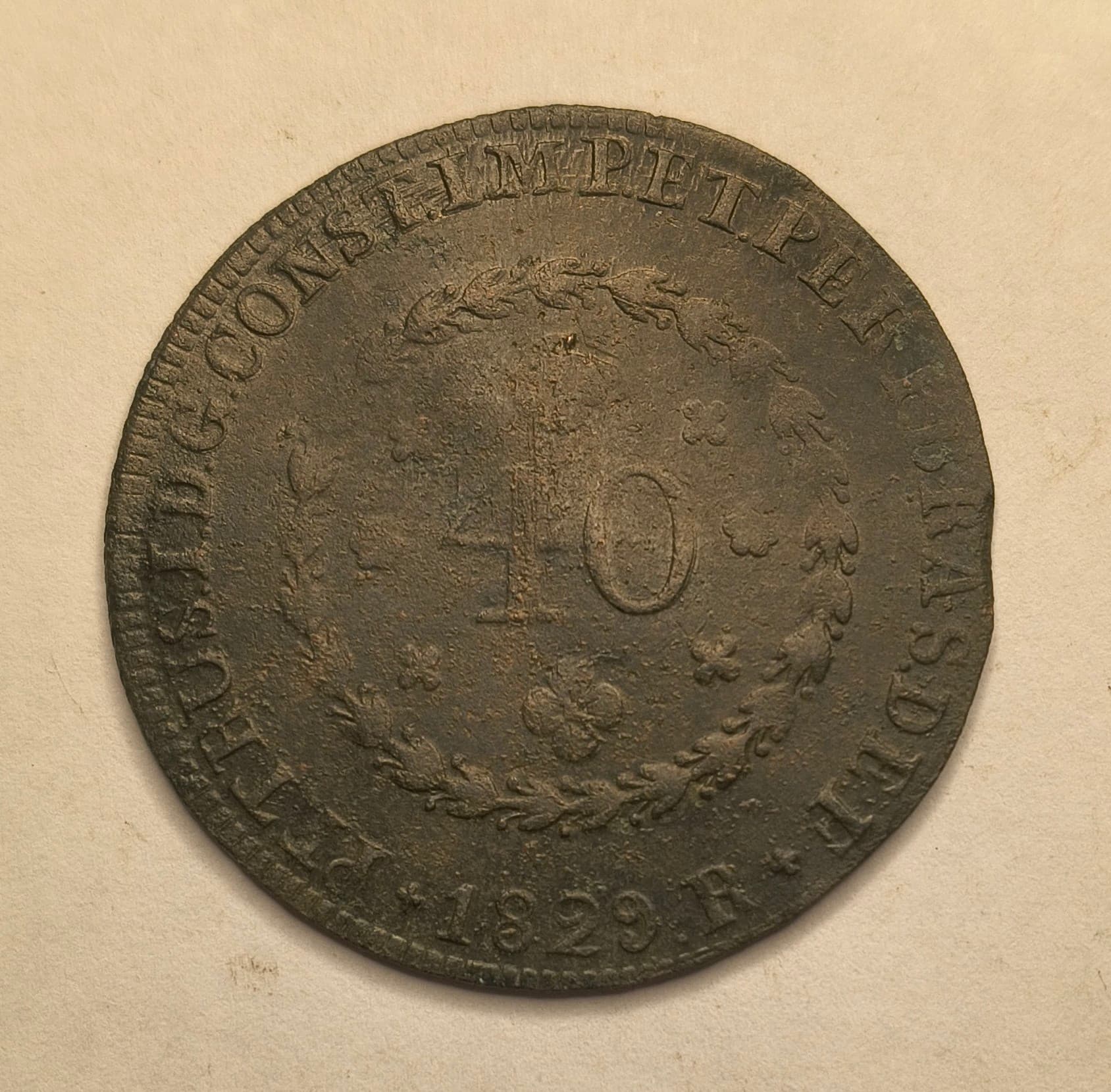 C601 - 40 REIS 1829R - BC.