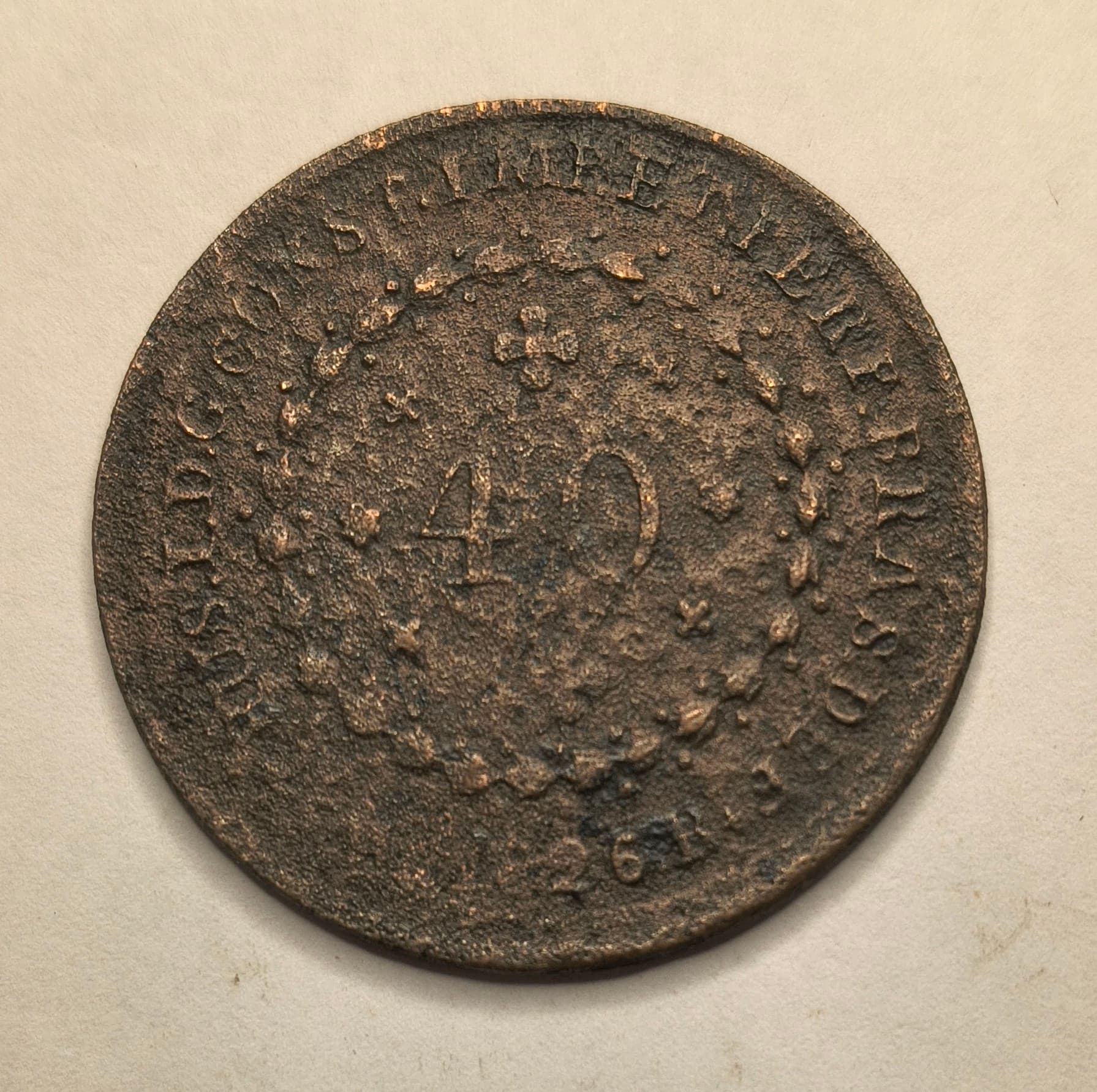 C598 - 40 REIS 1826R - BC.