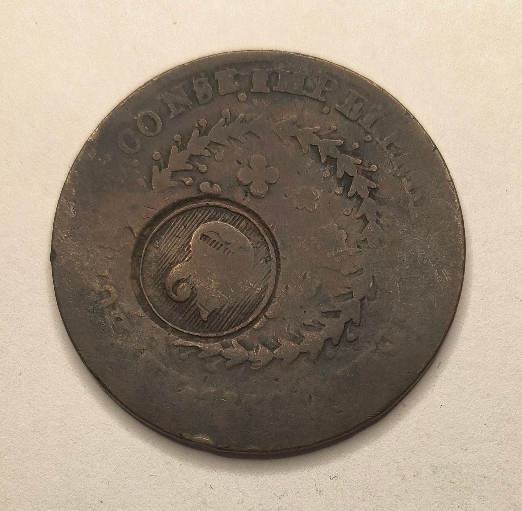 C724 - 80 REIS 1830C CARIMBO GERAL DE 20 - BC.