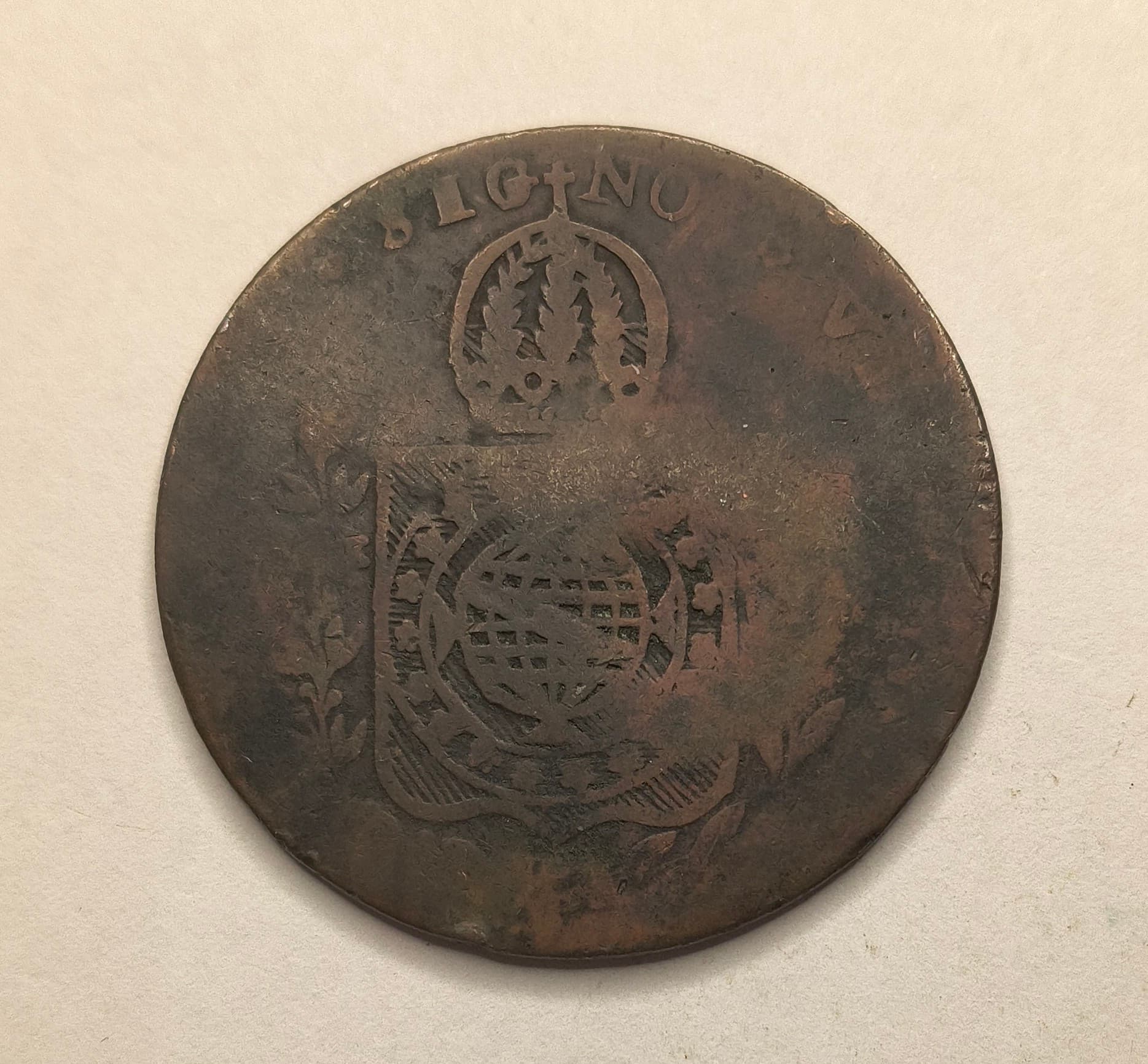 C724 - 80 REIS 1830C CARIMBO GERAL DE 20 - BC. - Imagem 2