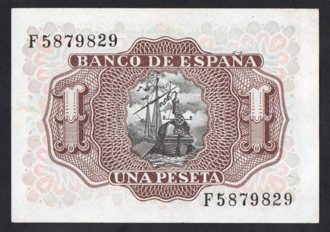 P#144 - UNA PESETA - 1953 - Imagem 2