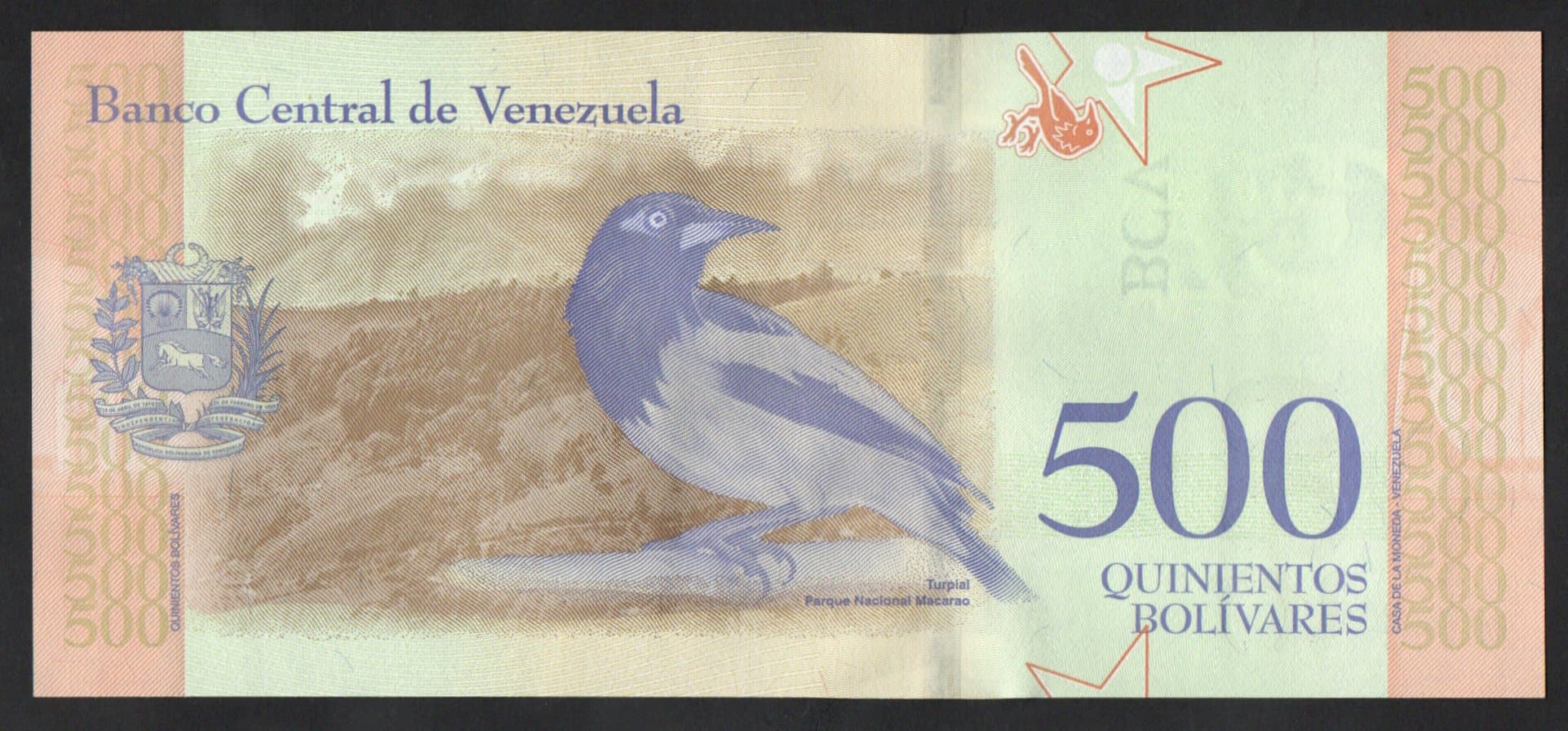 P#108 - 500 BOLIVARES - 2018 - Imagem 2