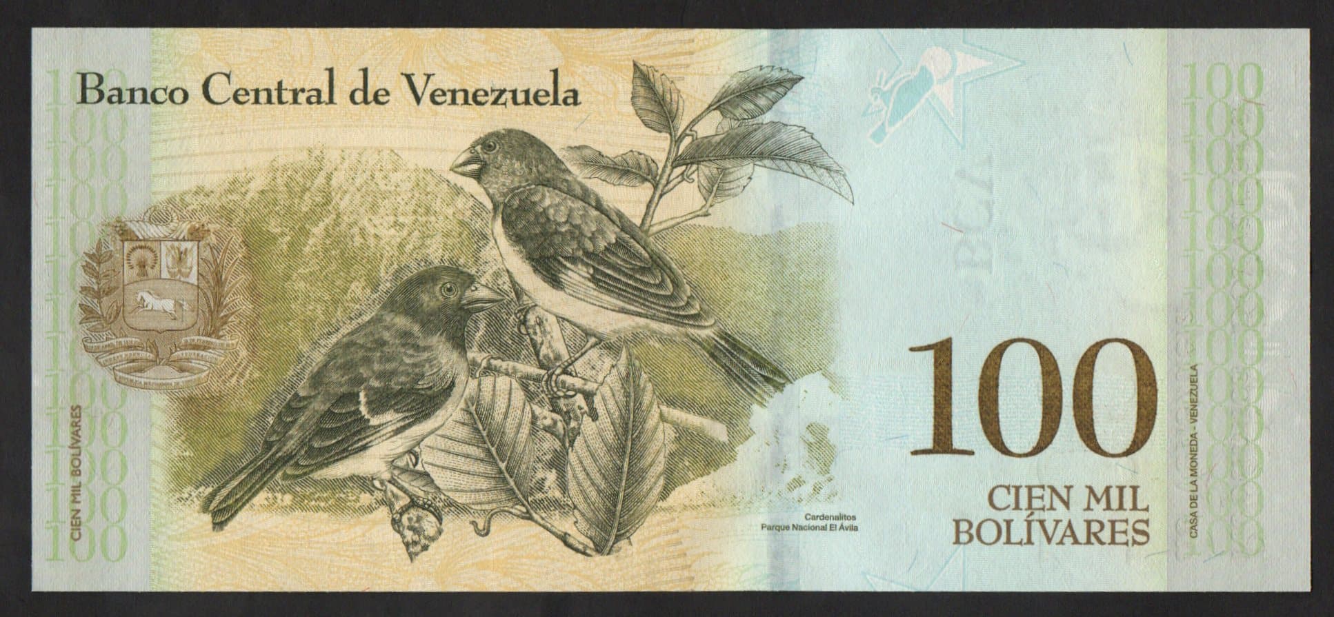 P#100 - 100.000 BOLIVARES - 2017 - Imagem 2