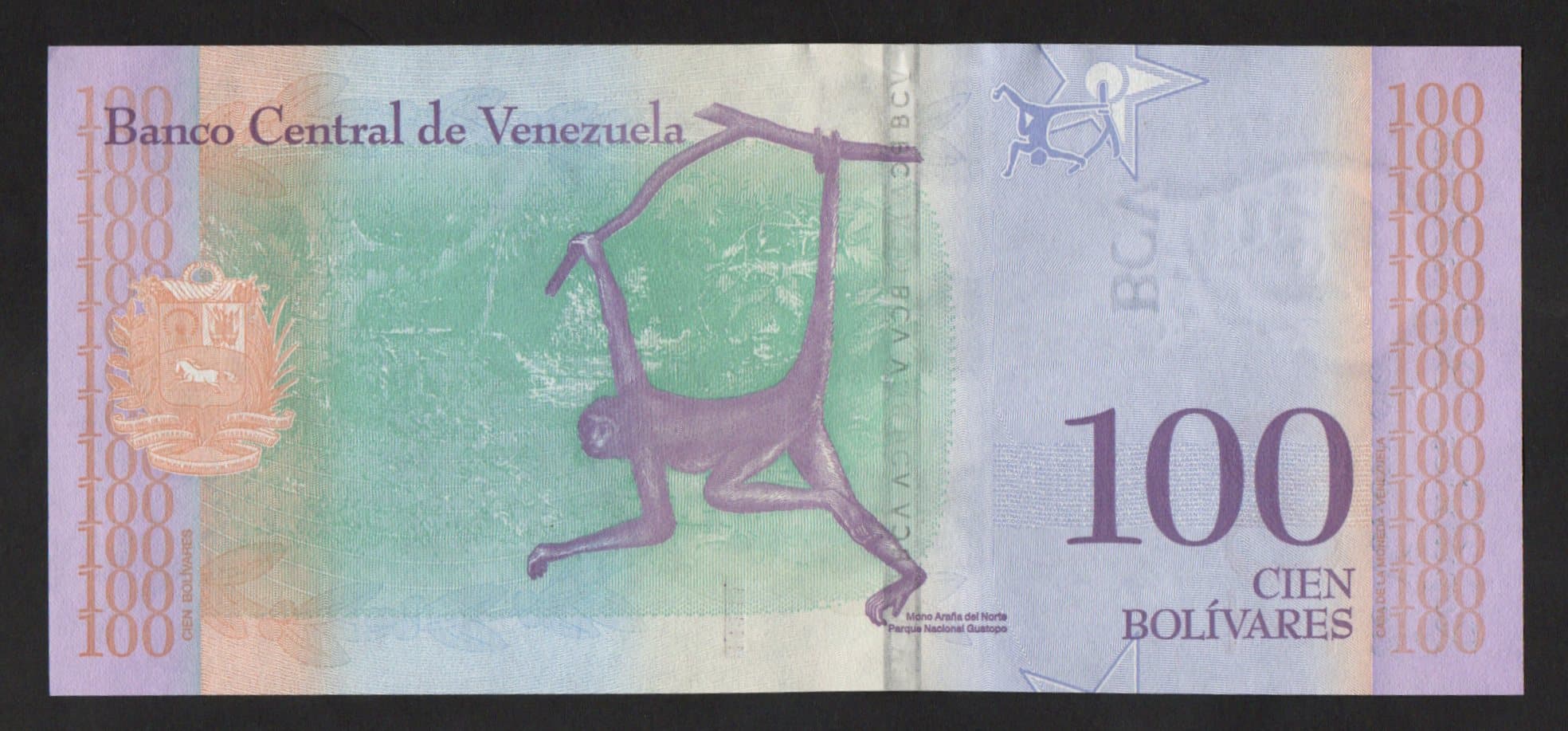 P#106 - 100 BOLIVARES - 2018 - Imagem 2