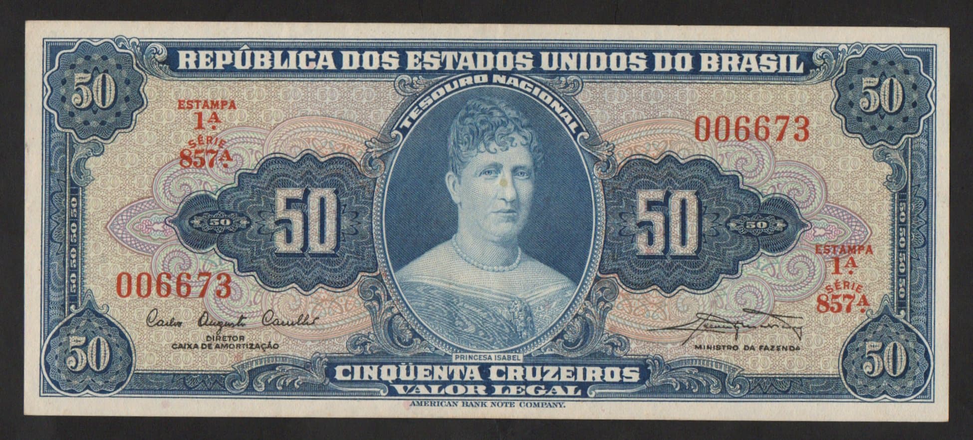 C028 - 50 CRUZEIROS - 1961 - Imagem 1