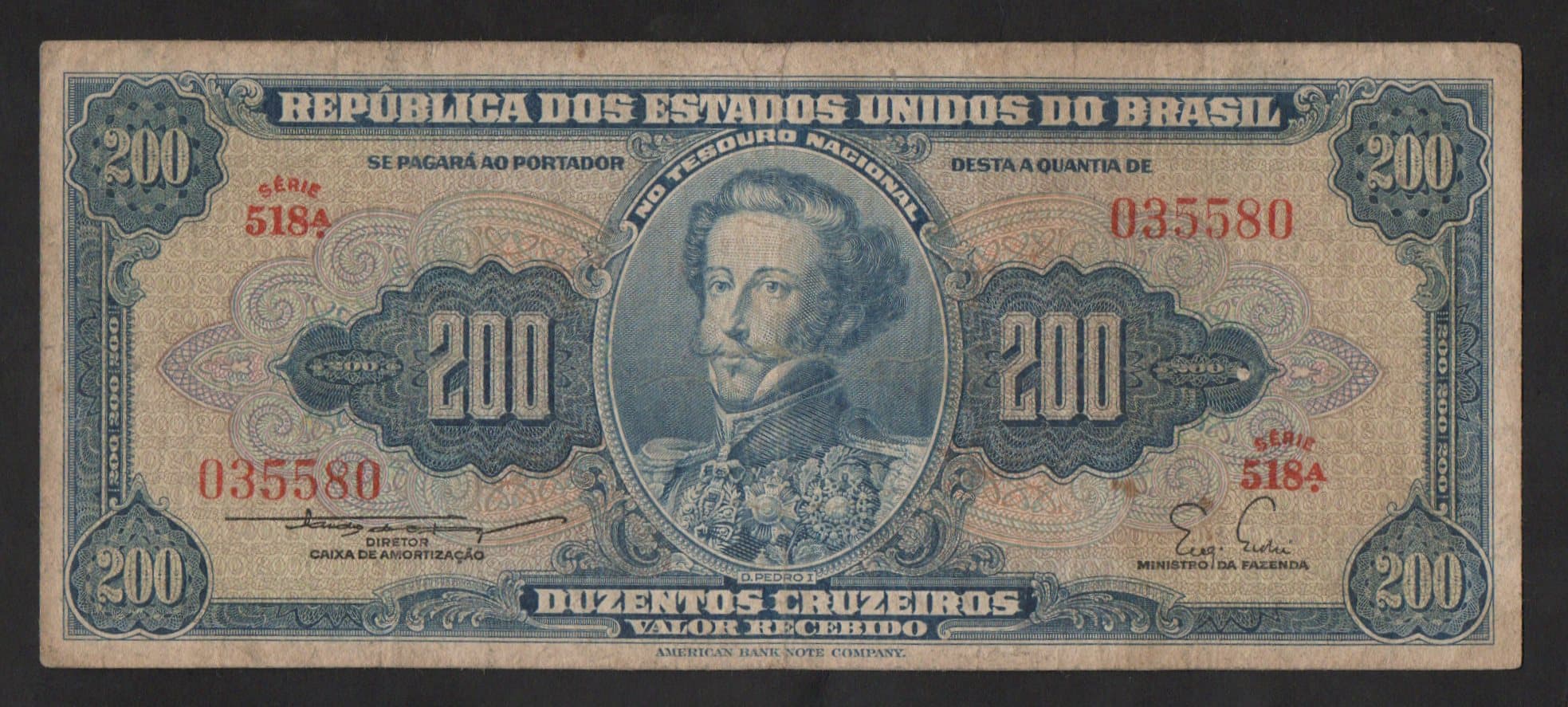 C038 - 200 CRUZEIROS - 1955 - Imagem 1