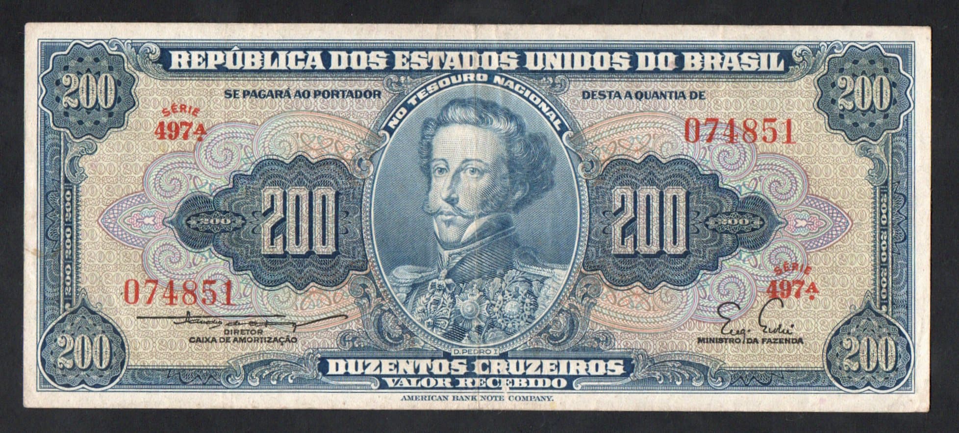 C038 - 200 CRUZEIROS - 1955 - Imagem 1