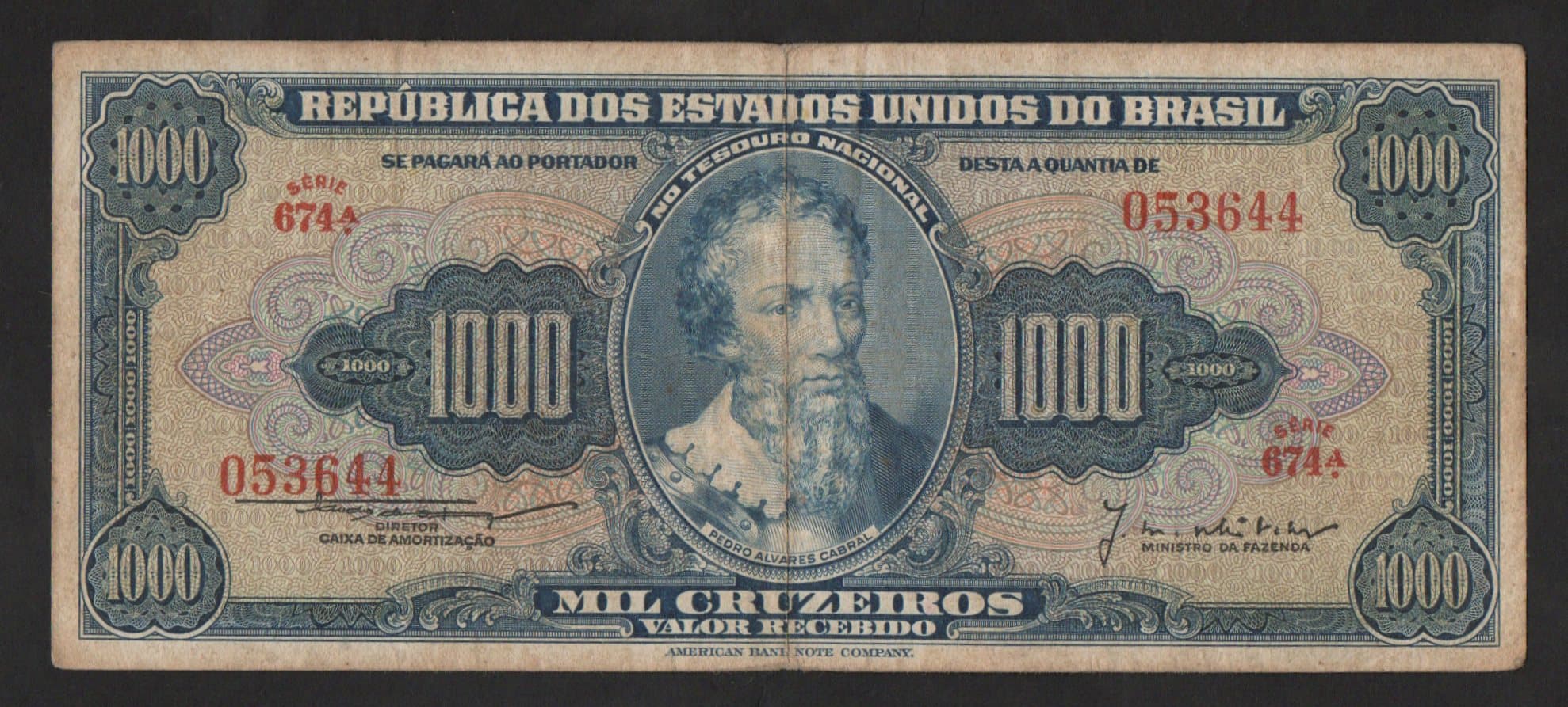 C051 - 1000 CRUZEIROS - 1955 - Imagem 1