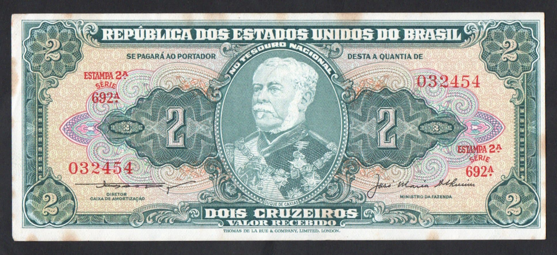 C063 - 2 CRUZEIROS - 1956 - Imagem 1