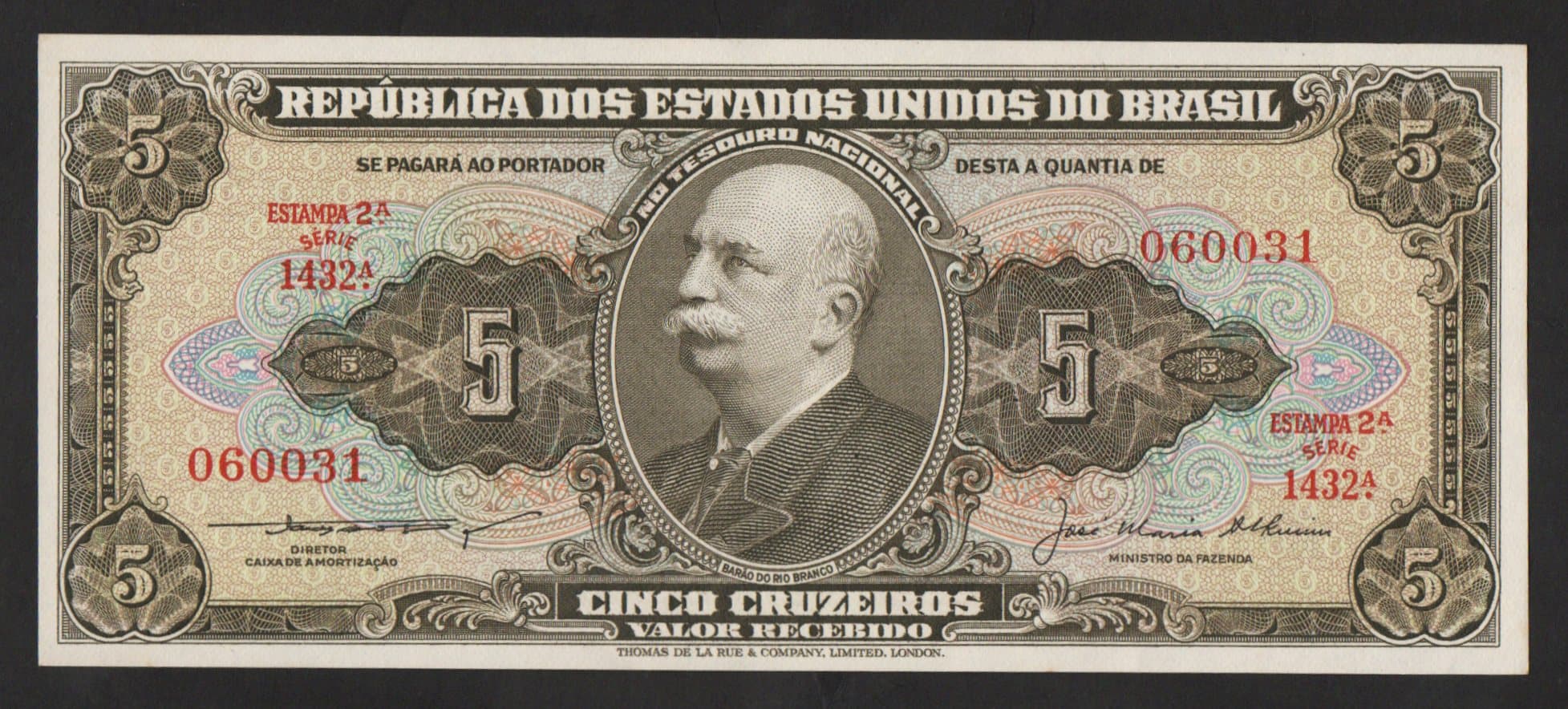 C068 - 5 CRUZEIROS - 1956 - Imagem 1
