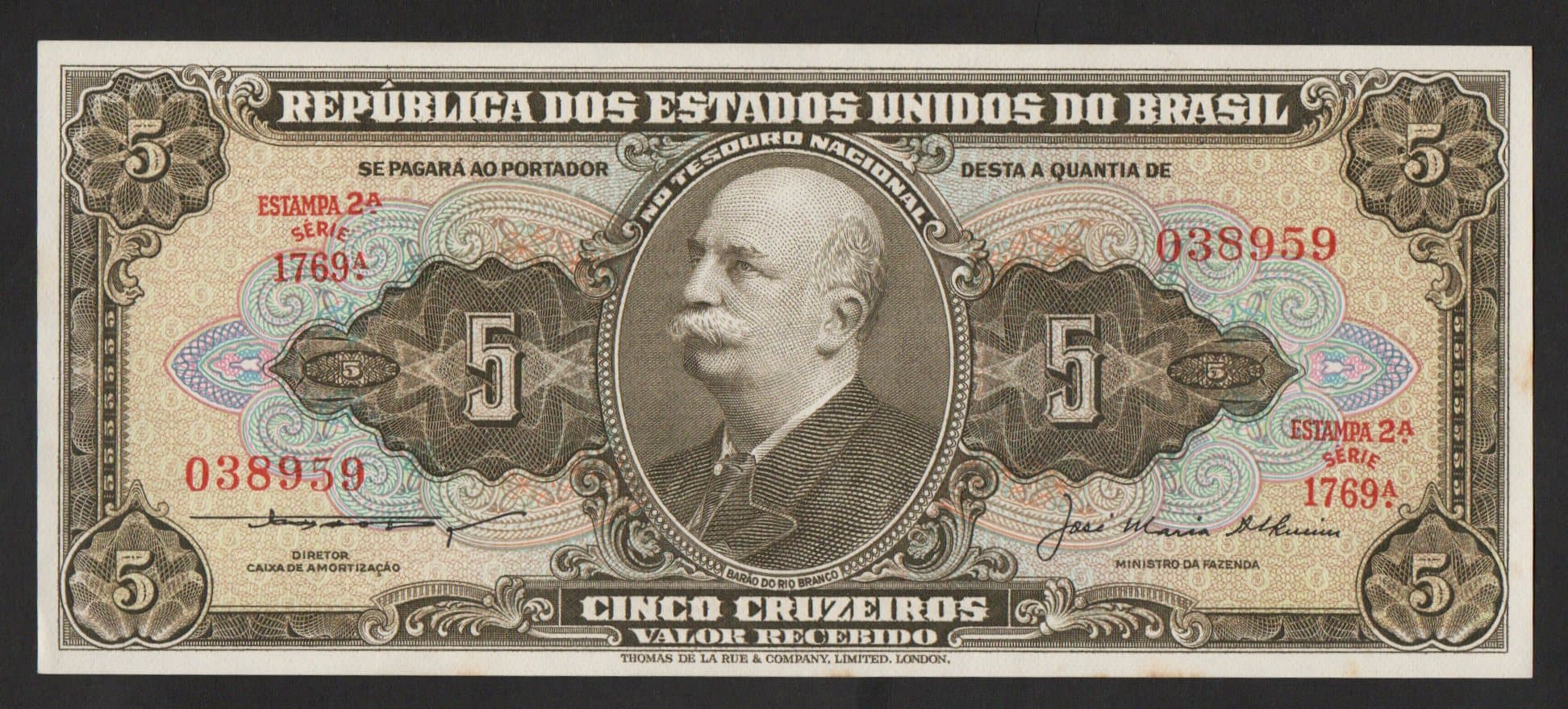 C068 - 5 CRUZEIROS - 1956 - Imagem 1