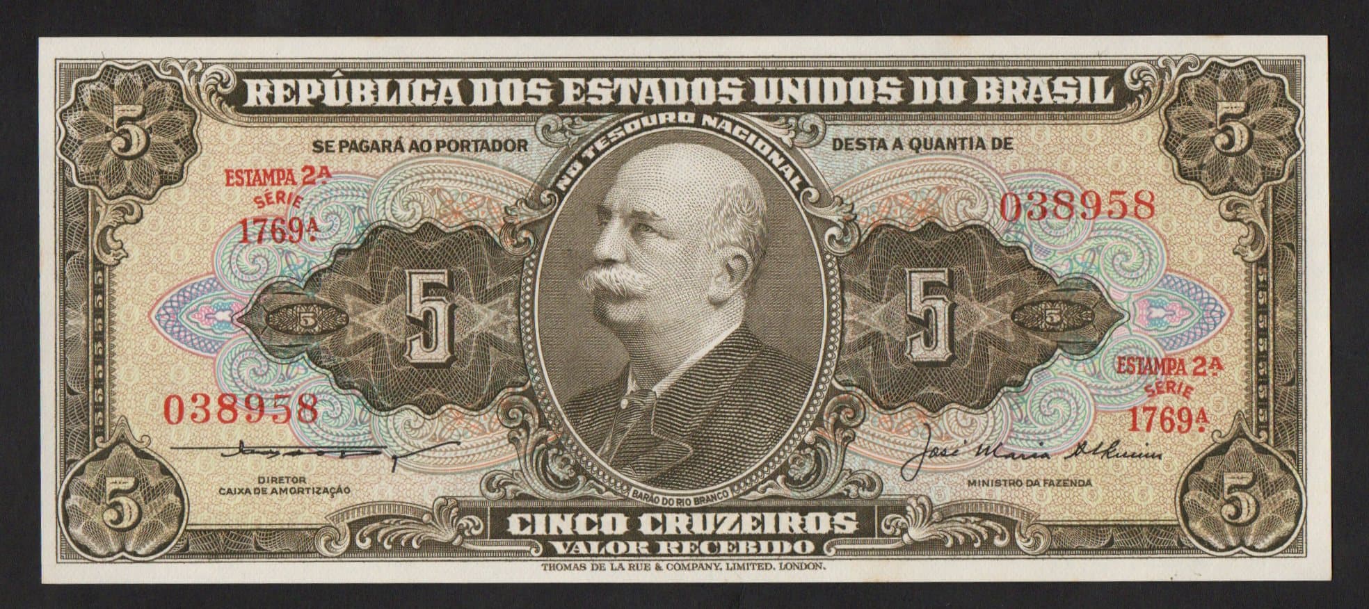 C068 - 5 CRUZEIROS - 1956 - Imagem 1