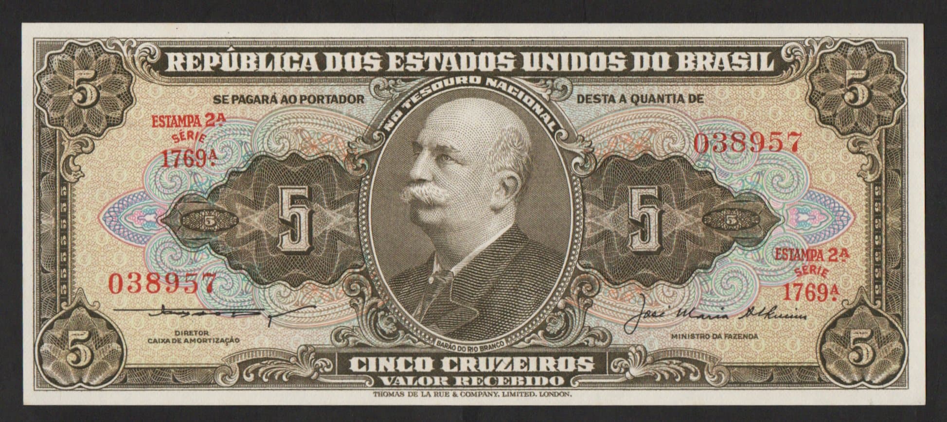 C068 - 5 CRUZEIROS - 1956 - Imagem 1