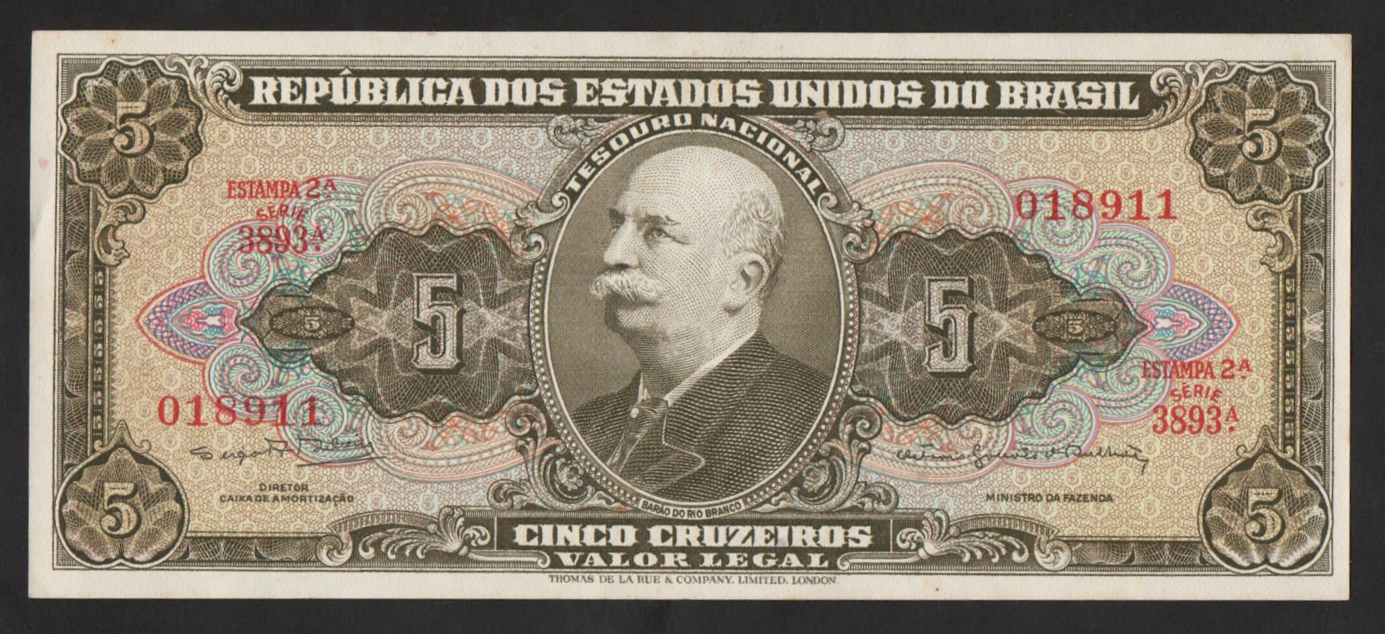 C074 - 5 CRUZEIROS - 1964 - Imagem 1