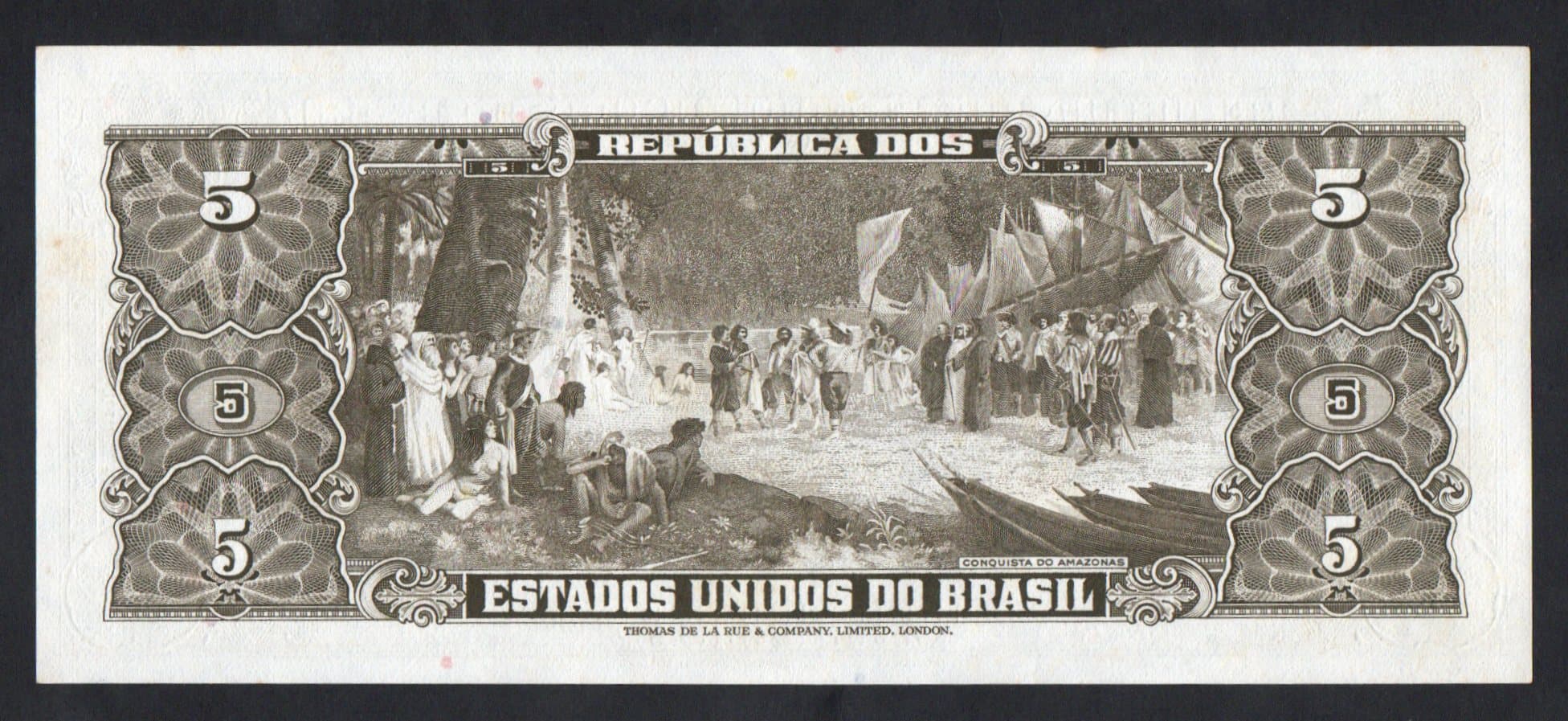 C074 - 5 CRUZEIROS - 1964 - Imagem 2