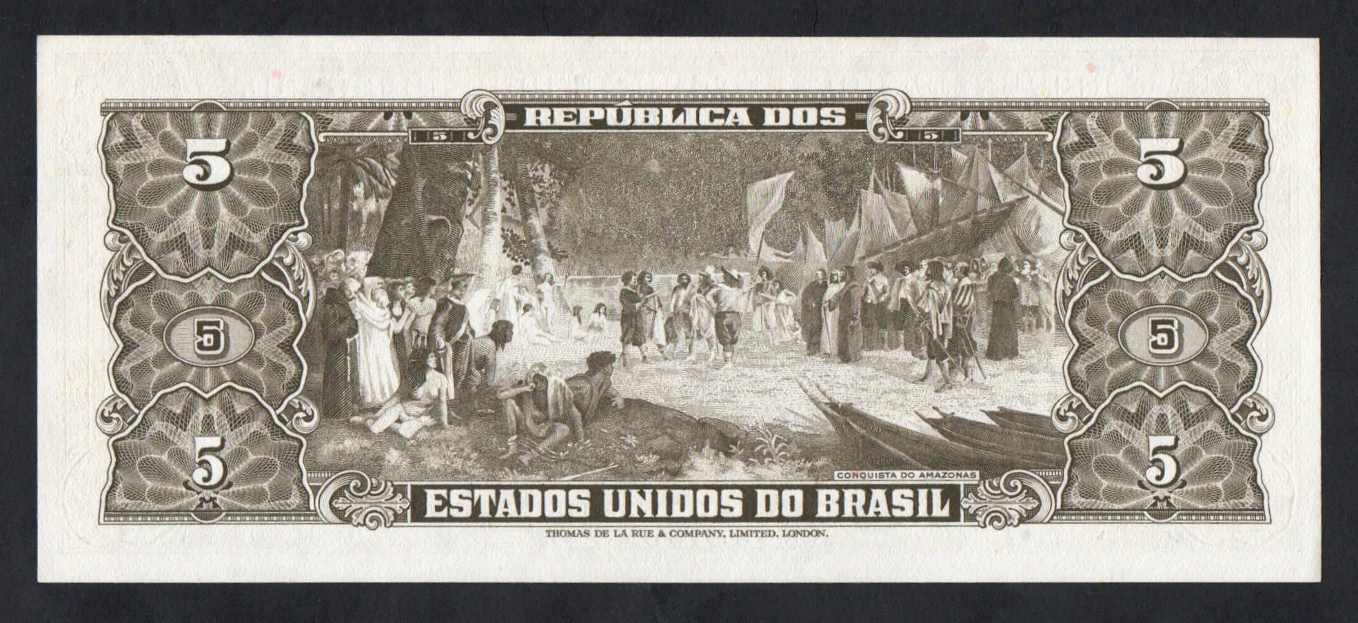 C074 - 5 CRUZEIROS - 1964 - Imagem 2