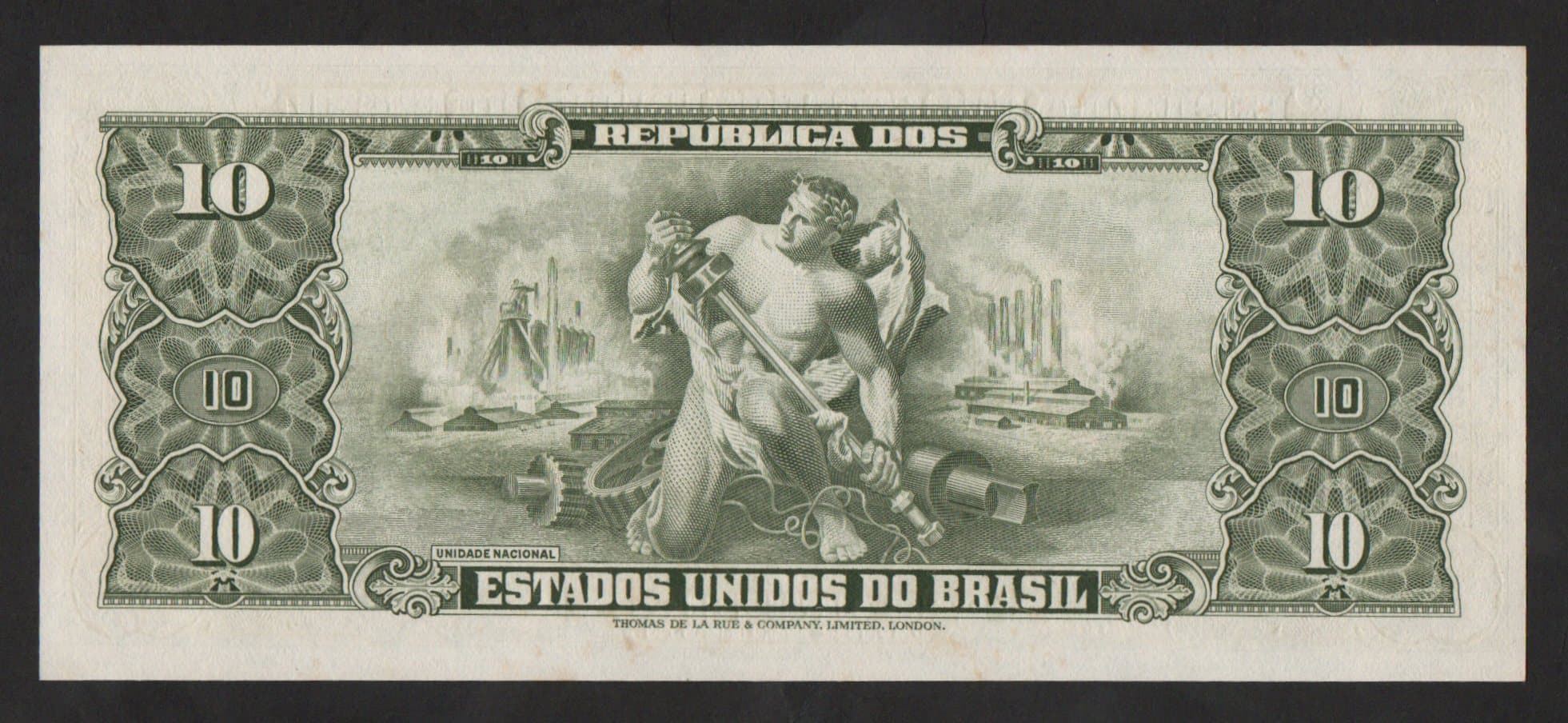C077 - 10 CRUZEIROS - 1954 - Imagem 2