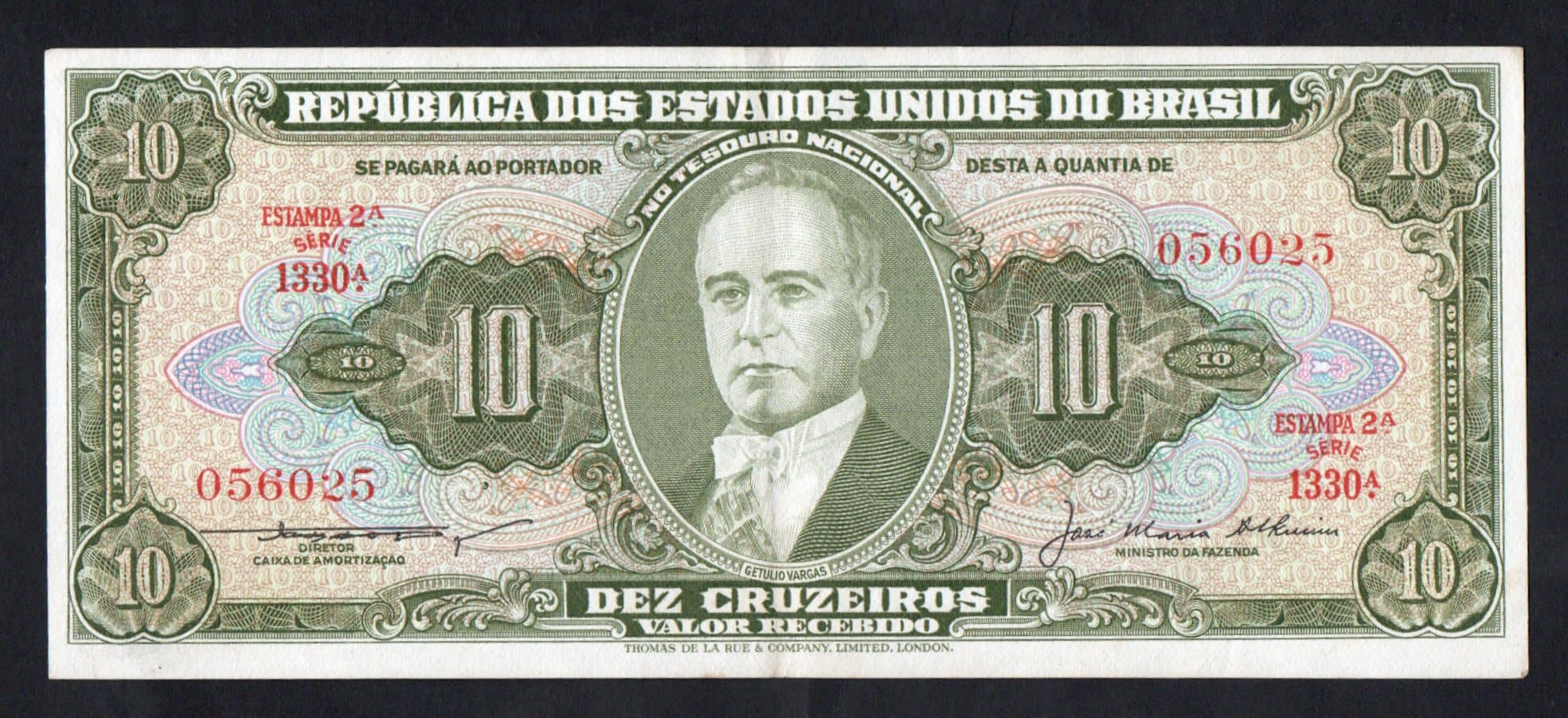 C078 - 10 CRUZEIROS - 1956 - Imagem 1