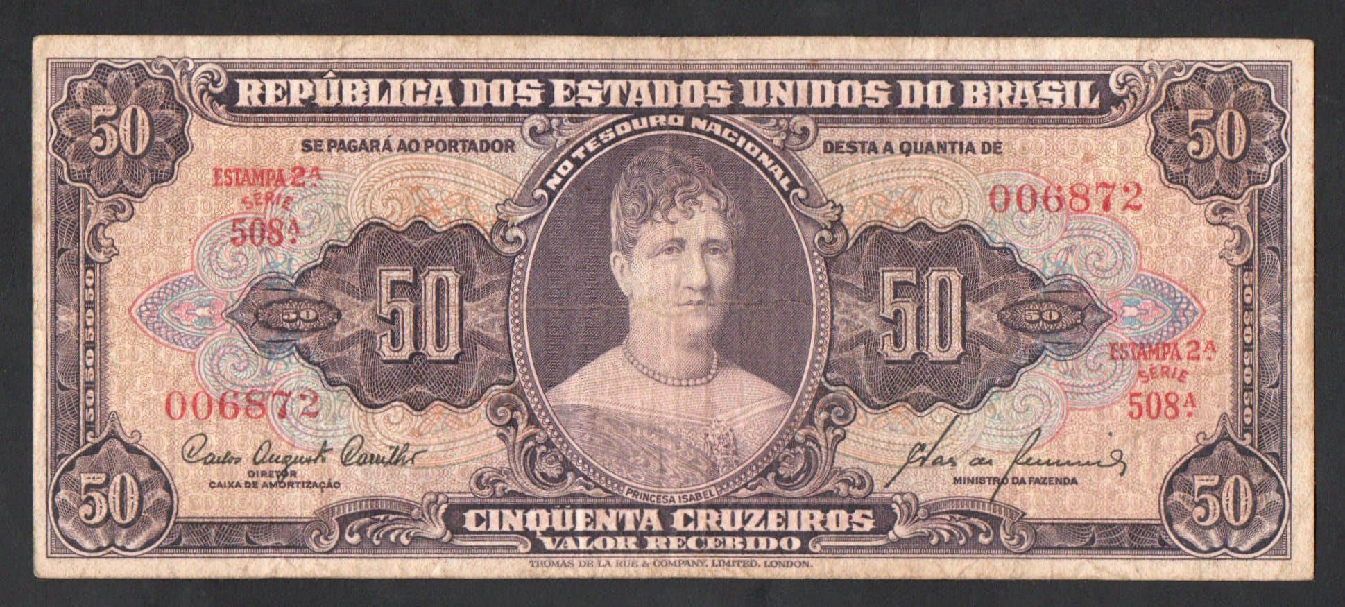 C092 - 50 CRUZEIROS - 1960 - Imagem 1
