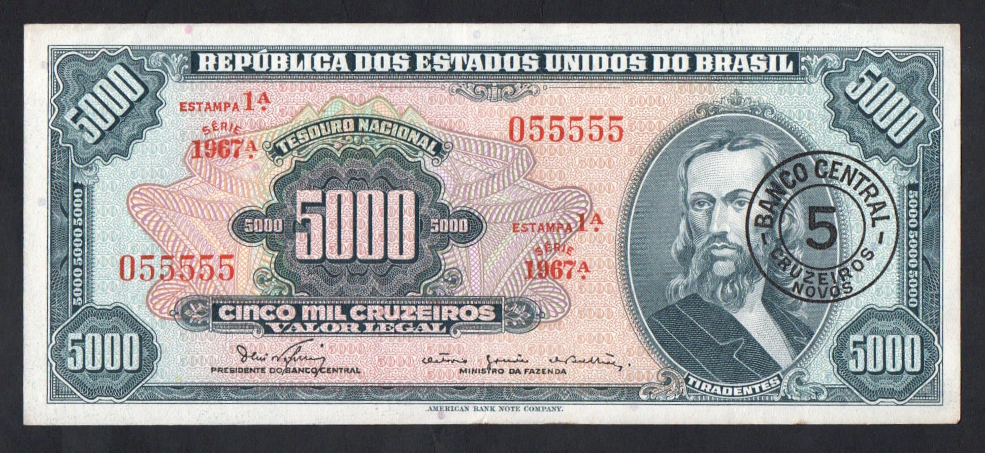 C123 - 5 CRUZEIROS NOVOS - 1967 - Imagem 1