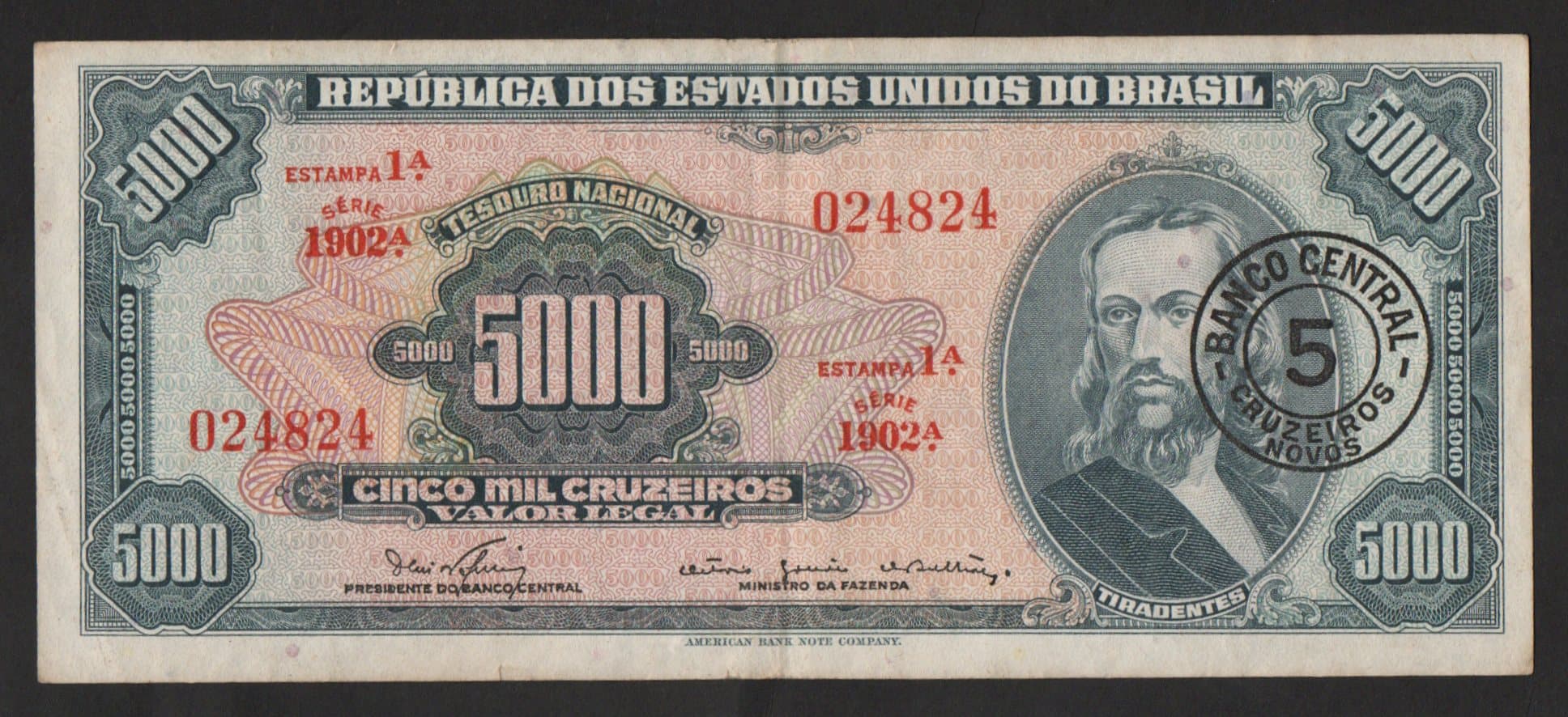 C123 - 5 CRUZEIROS NOVOS - 1967 - Imagem 1