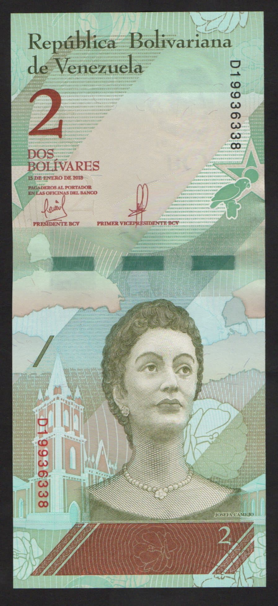 P#101 - 2 BOLIVARES - 2018