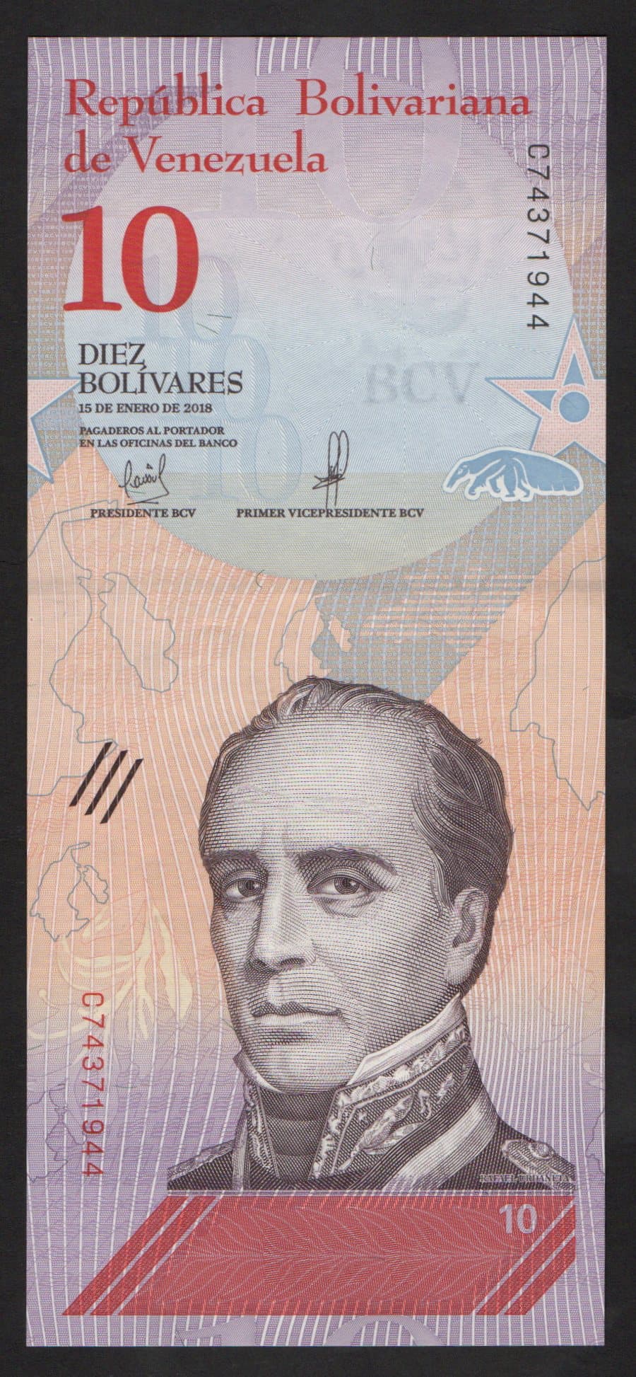 P#103 - 10 BOLIVARES - 2018