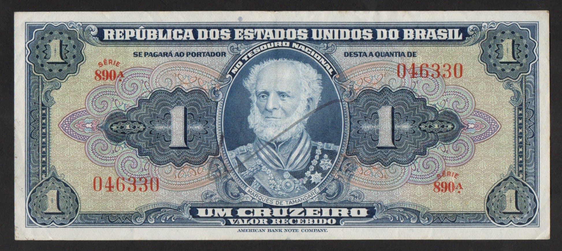 890 - 1 CRUZEIRO - 1944