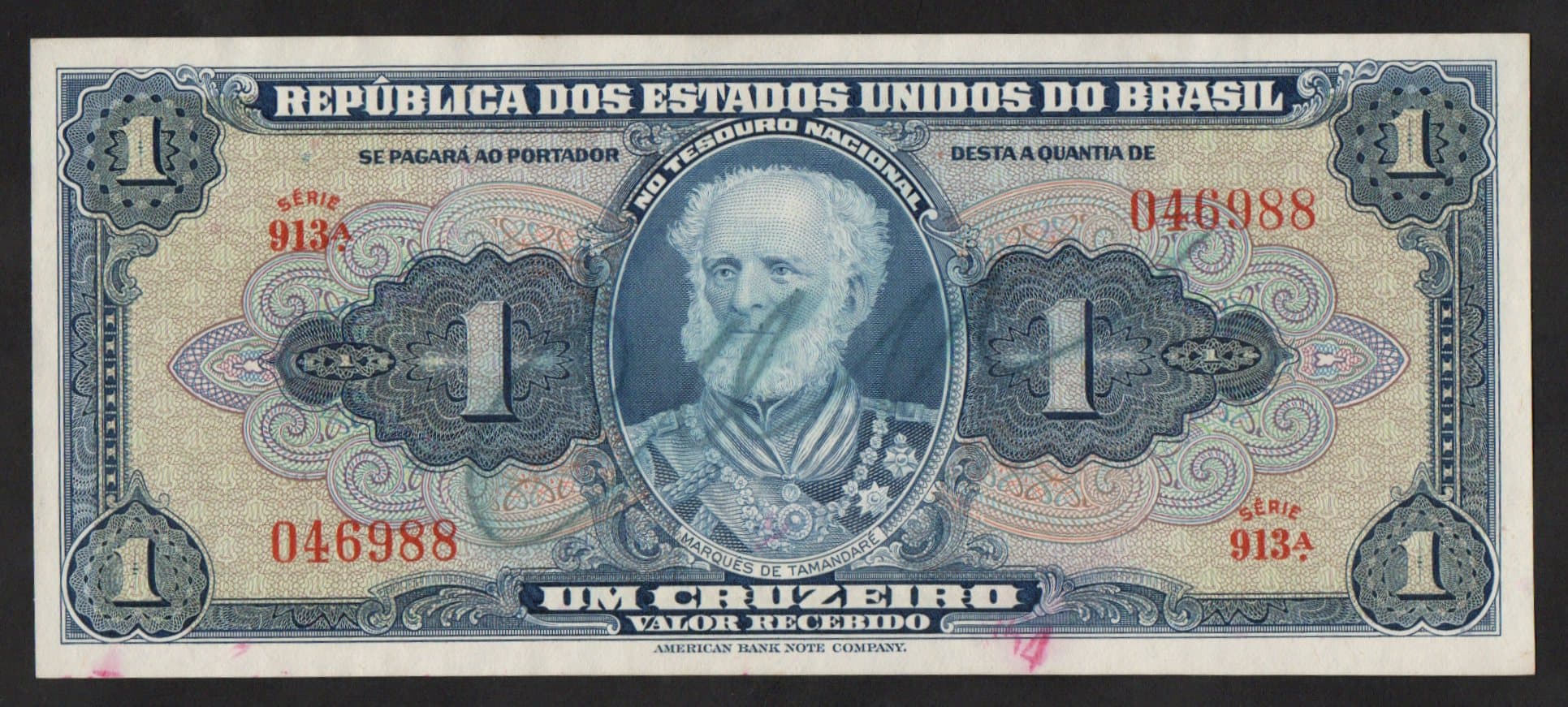 913 - 1 CRUZEIRO - 1944