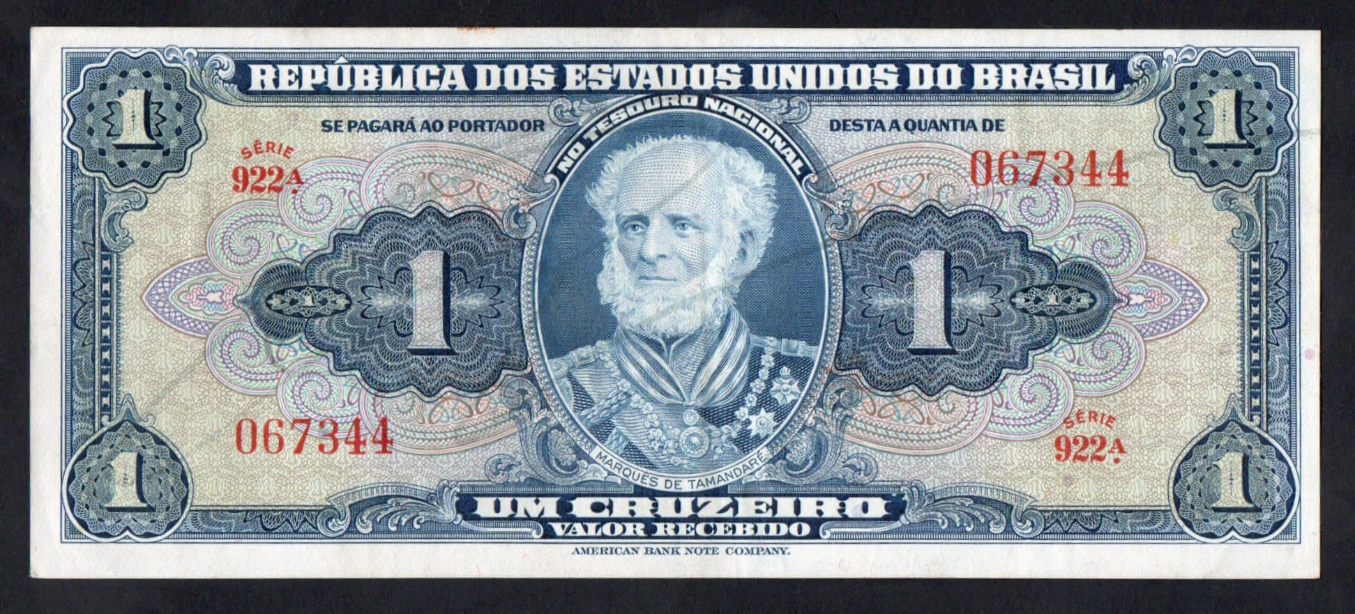 922 - 1 CRUZEIRO - 1944